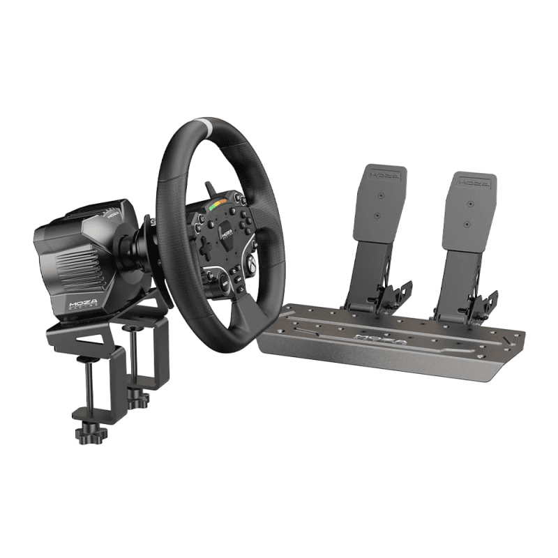 Bộ vô lăng Moza R3 Racing Simulator 2 pedals Bundle dùng cho Xbox và PC