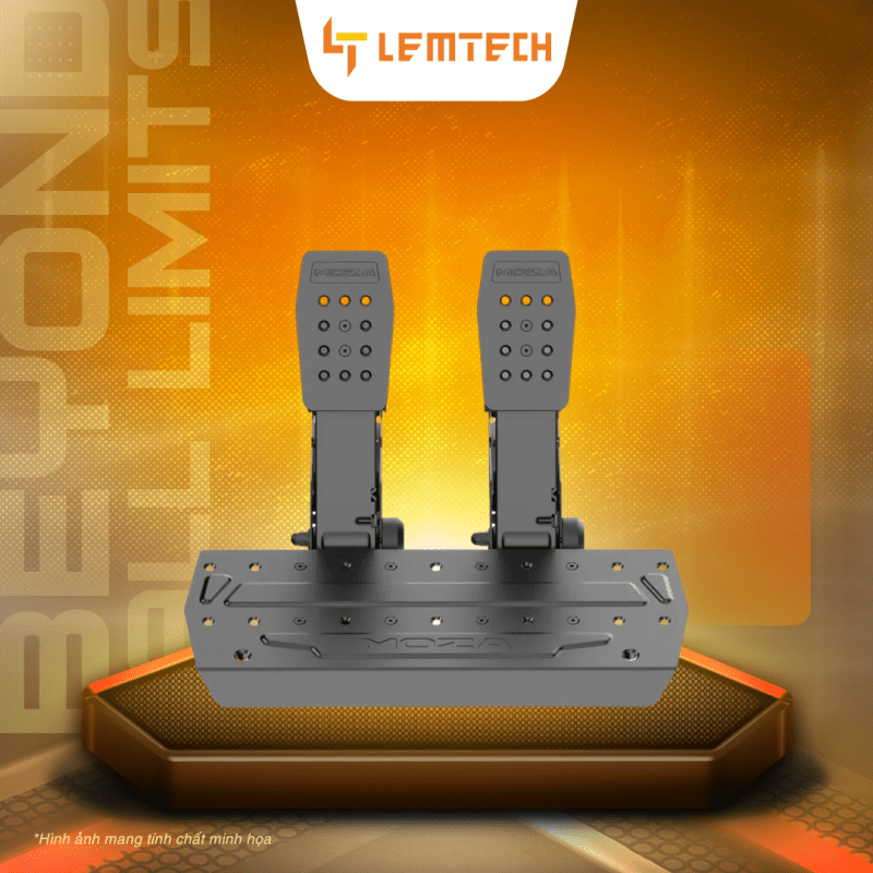 Bộ bàn đạp ga và phanh Moza SR-P 2 Pedal (Throttle+Braker) - Lemtech
