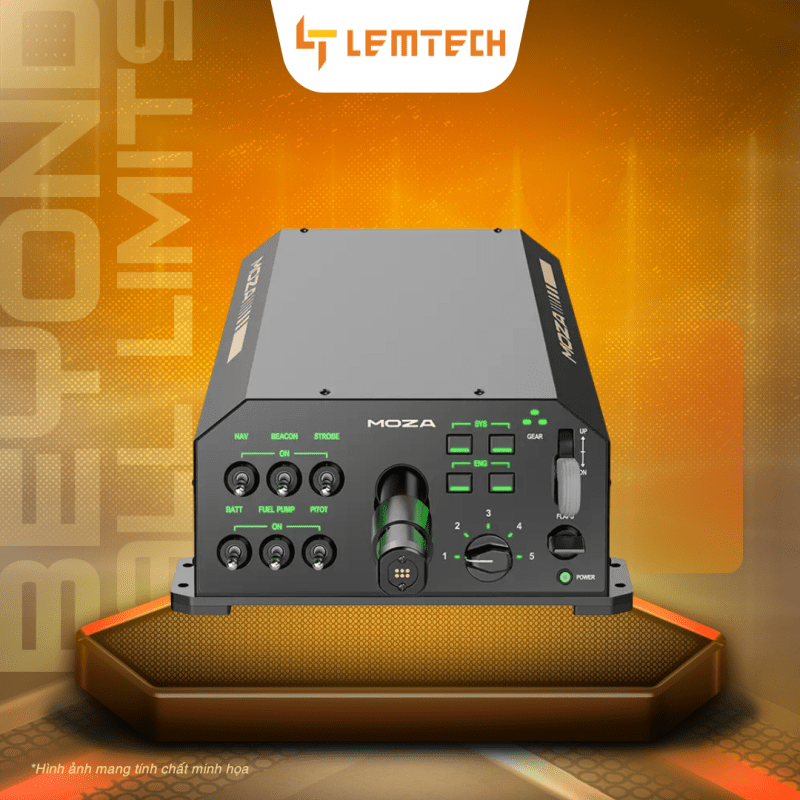 Bộ hộp số và tay lái Moza AY210 FFB YOKE Bundle | Lemtech