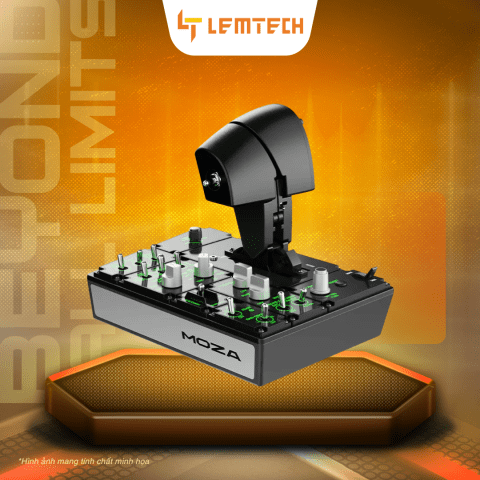 MOZA MTP Throttle - Bộ Mô Phỏng Lái Máy Bay Chiến Đấu Cao Cấp