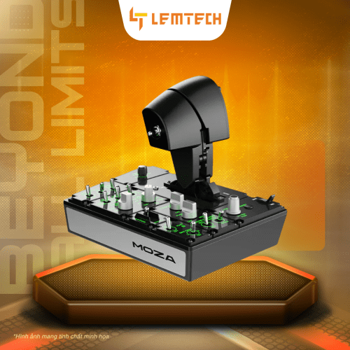 MOZA MTP Throttle - Bộ Mô Phỏng Lái Máy Bay Chiến Đấu Cao Cấp